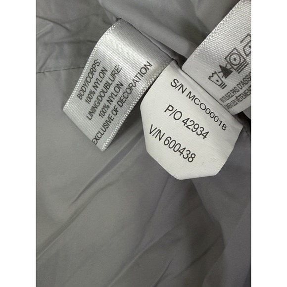 Cutter & Buck Jacket Mens Small Gray Quilted Puffer Hooded Chicago Bears - Picture 12 of 13